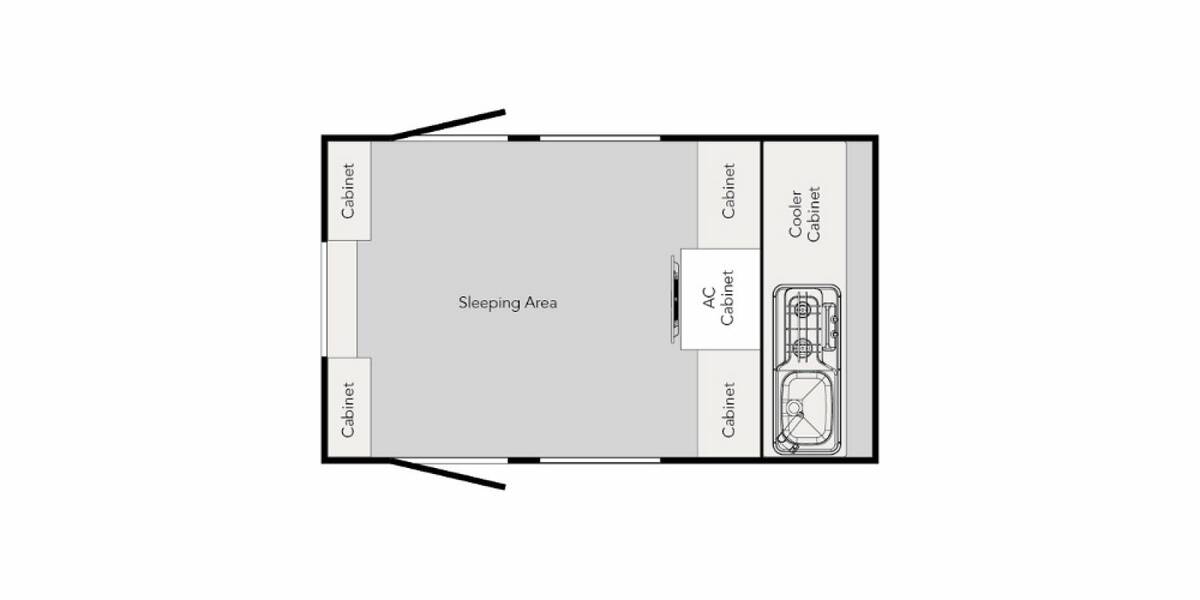 2020 nuCamp TAG TAG BOONDOCK Travel Trailer at Go Play RV and Marine STOCK# 000010 Floor plan Layout Photo
