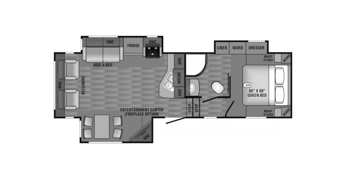 2017 Jayco Eagle HT 27.5RLTS Fifth Wheel at Go Play RV and Marine STOCK# PN0085 Floor plan Layout Photo