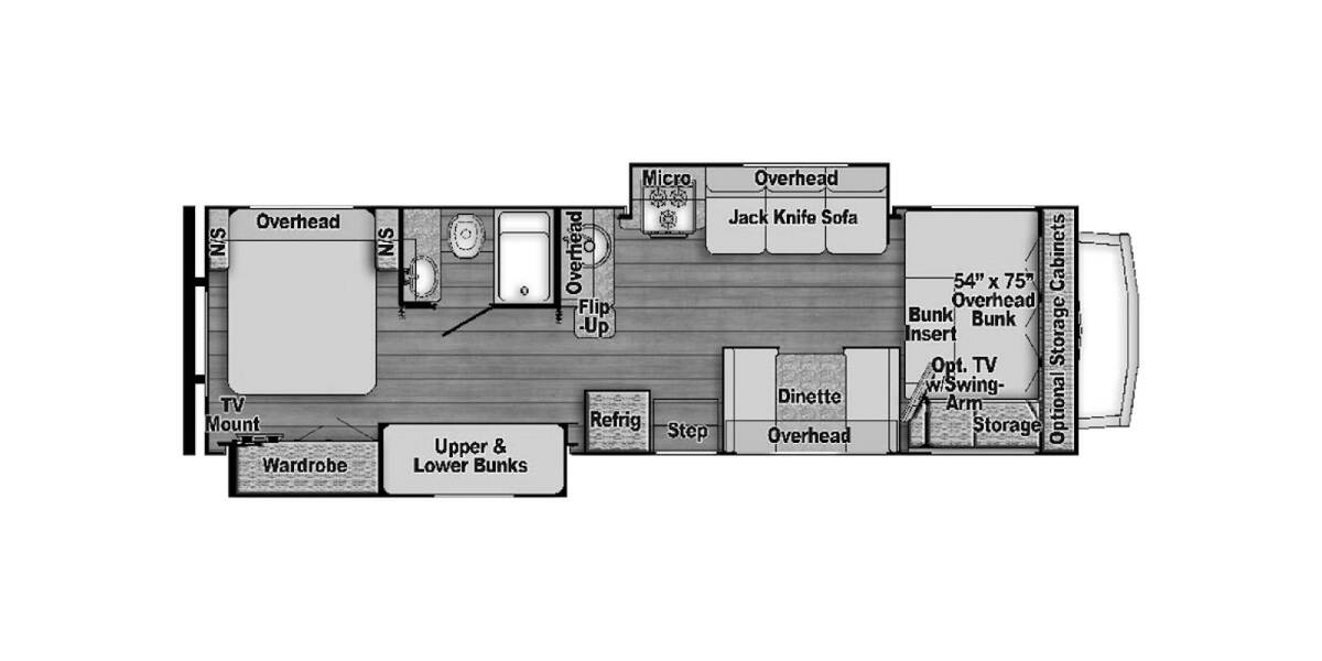 2019 Gulf Stream Conquest Ford 63111 Class C at Go Play RV and Marine STOCK# C05808 Floor plan Layout Photo