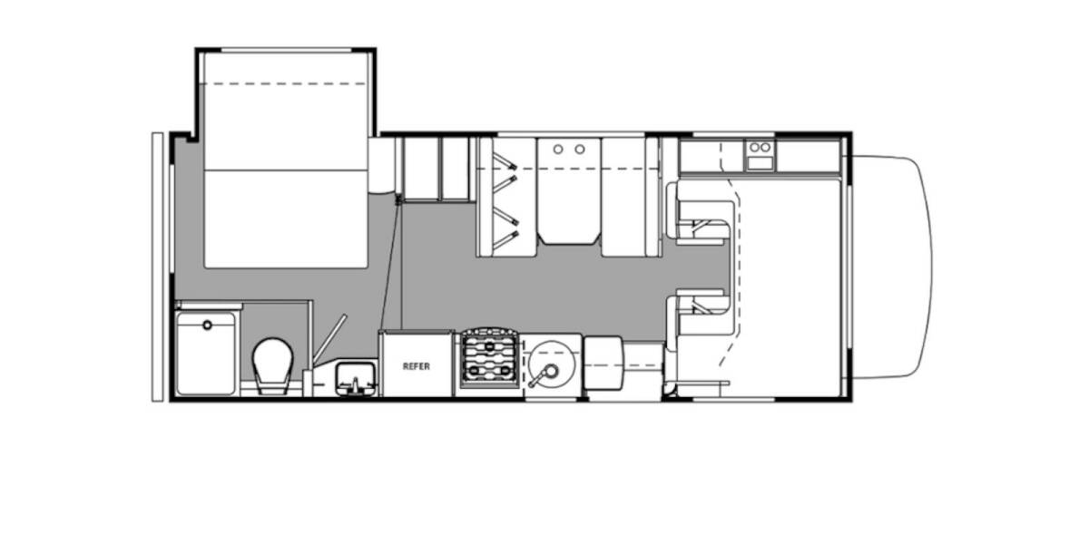 2014 Forester 2251SLE Class C at Go Play RV and Marine STOCK# 132237 Floor plan Layout Photo