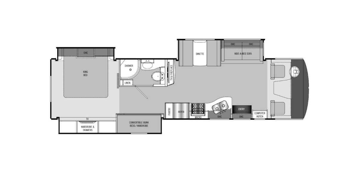 2015 Coachmen Encounter Ford 36BH Class A at Go Play RV and Marine STOCK# A13514 Floor plan Layout Photo