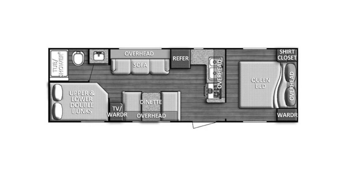 2018 Gulf Stream Conquest SE 275FBG Travel Trailer at Go Play RV and Marine STOCK# 130741 Floor plan Layout Photo