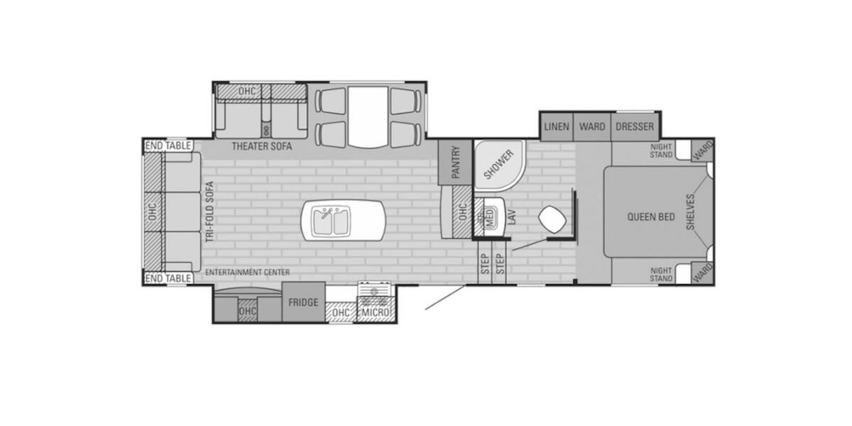 2016 Jayco Eagle HT 28.5RSTS Fifth Wheel at Go Play RV and Marine STOCK# PRO122 Floor plan Layout Photo