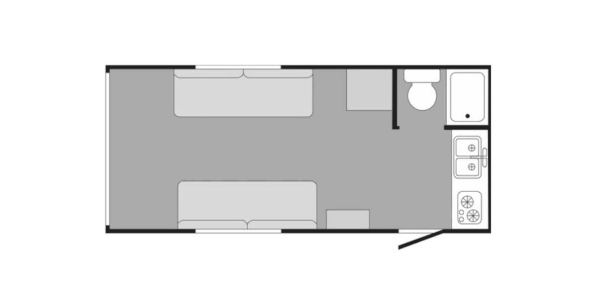 2020 Sunset Park Rush 22FC Travel Trailer at Go Play RV and Marine STOCK# 005290 Floor plan Layout Photo