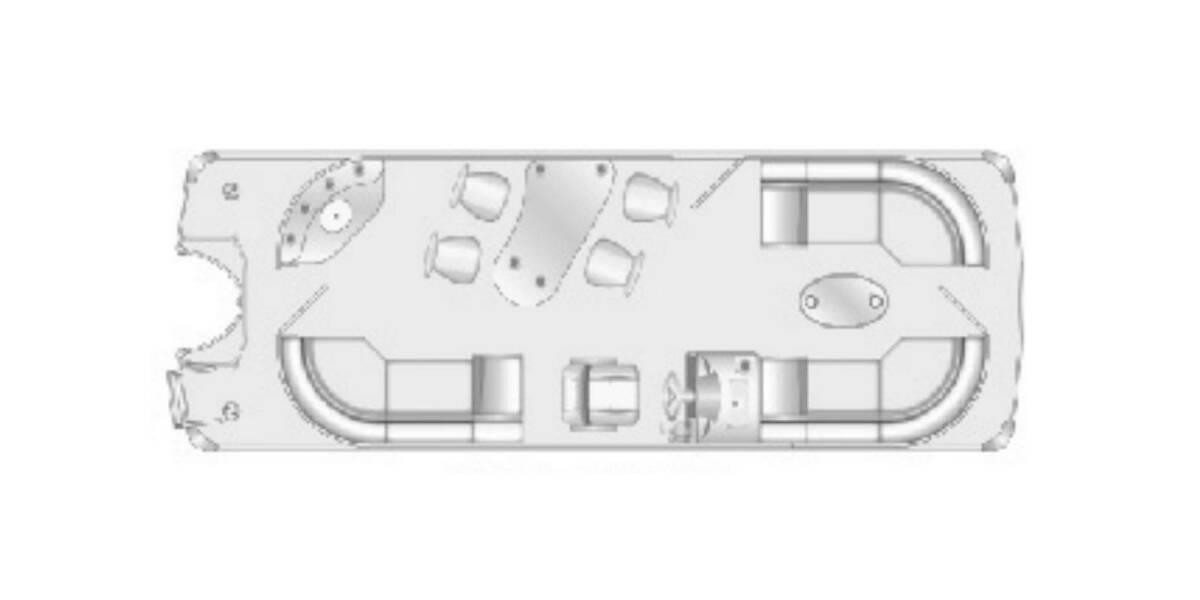 2020 Berkshire STS Series 23E STS 2.75 Pontoon at Go Play RV and Marine STOCK# 70H920 Floor plan Layout Photo