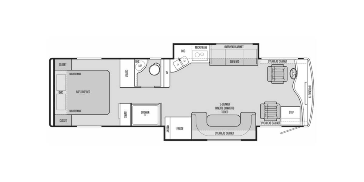 2015 Tiffin Allegro Breeze 32BR Class A at Go Play RV and Marine STOCK# 115666 Floor plan Layout Photo