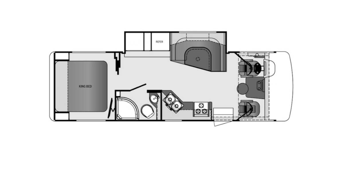 2015 Georgetown Ford 270S Class A at Go Play RV and Marine STOCK# a07653 Floor plan Layout Photo
