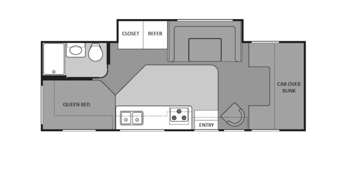 2011 Four Winds Ford E-450 25C Class C at Go Play RV and Marine STOCK# a97080 Floor plan Layout Photo