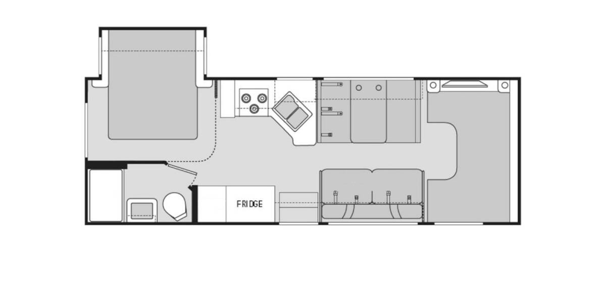 2017 Thor Freedom Elite Ford 26HE Class C at Go Play RV and Marine STOCK# c31659 Floor plan Layout Photo