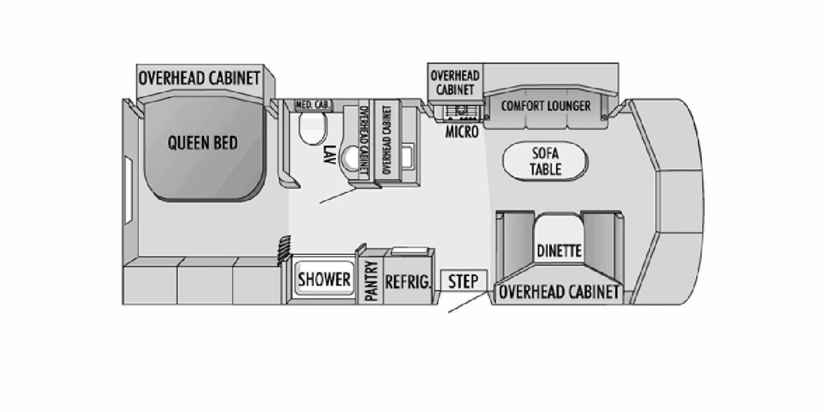 2007 Jayco Melbourne Ford E-450 29C Class C at Go Play RV and Marine STOCK# a01904 Floor plan Layout Photo