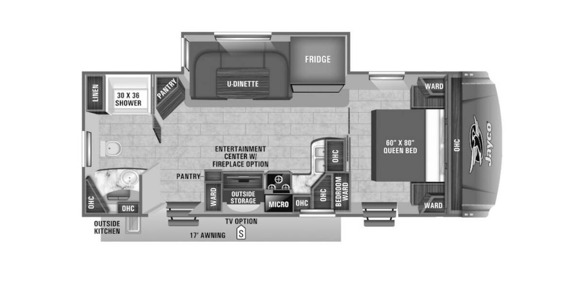 2020 Jayco Eagle HT 262RBOK Travel Trailer at Go Play RV and Marine STOCK# c50075 Floor plan Layout Photo