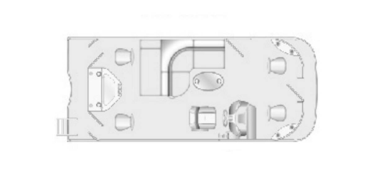 2021 Berkshire CTS Series 22A CTS 2.75 Pontoon at Go Play RV and Marine STOCK# 047C121 Floor plan Layout Photo