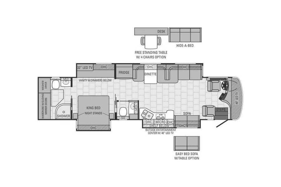 2015 Entegra Coach Aspire 39E  at Go Play RV and Marine STOCK# 078324 Floor plan Layout Photo
