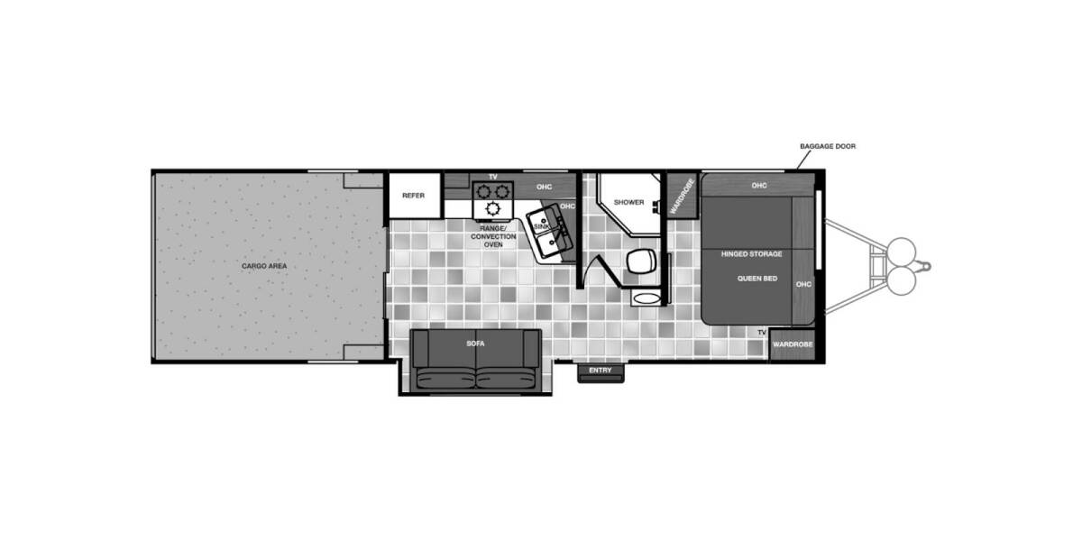 2015 Work and Play Ultra Lite 275ULSBS Travel Trailer at Go Play RV and Marine STOCK# 015345 Floor plan Layout Photo