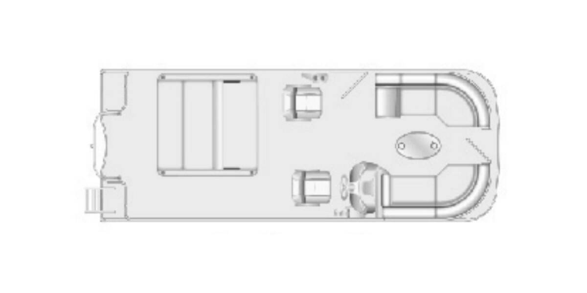 2022 Berkshire CTS Series 24UL CTS 3.0 Pontoon at Go Play RV and Marine STOCK# 09E222 Floor plan Layout Photo