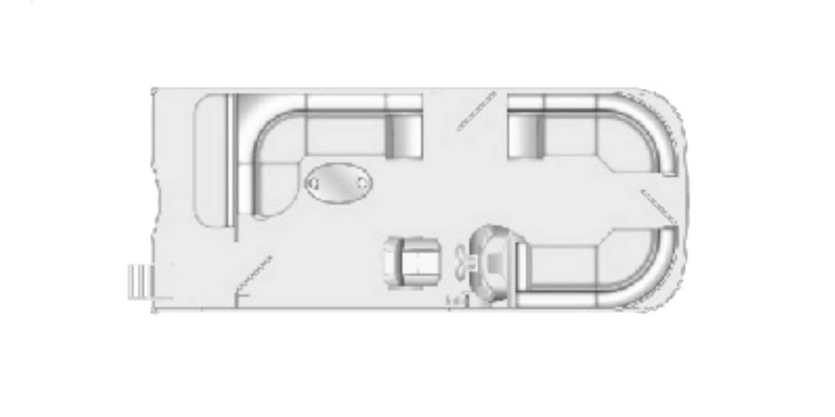 2023 Berkshire CTS Series 22CL2 CTS Pontoon at Go Play RV and Marine STOCK# 71I223 Floor plan Layout Photo