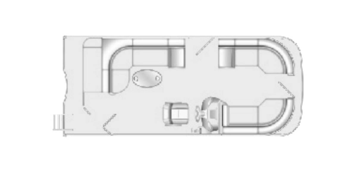 2023 Berkshire LE Series 22CL LE Pontoon at Go Play RV and Marine STOCK# 10K223 Floor plan Layout Photo