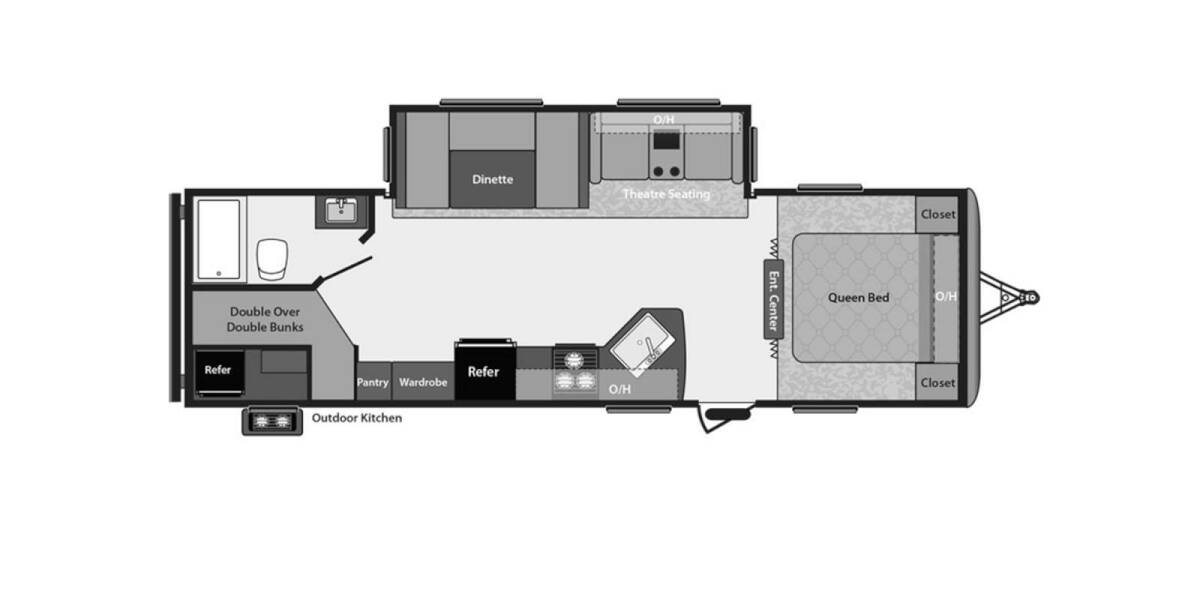 2015 Keystone Springdale 270LE Travel Trailer at Go Play RV and Marine STOCK# 103651 Floor plan Layout Photo