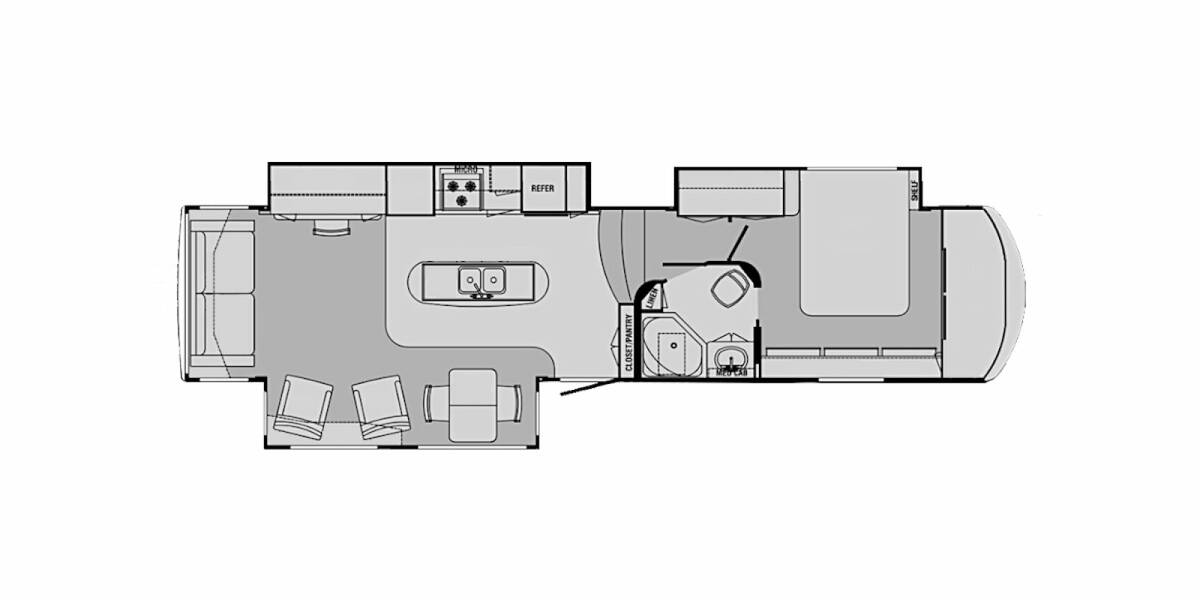 2012 Redwood 36RL Fifth Wheel at Go Play RV and Marine STOCK# 001770 Floor plan Layout Photo