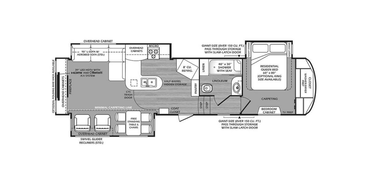 2015 Wildcat 327CK Fifth Wheel at Go Play RV and Marine STOCK# 029500 Floor plan Layout Photo
