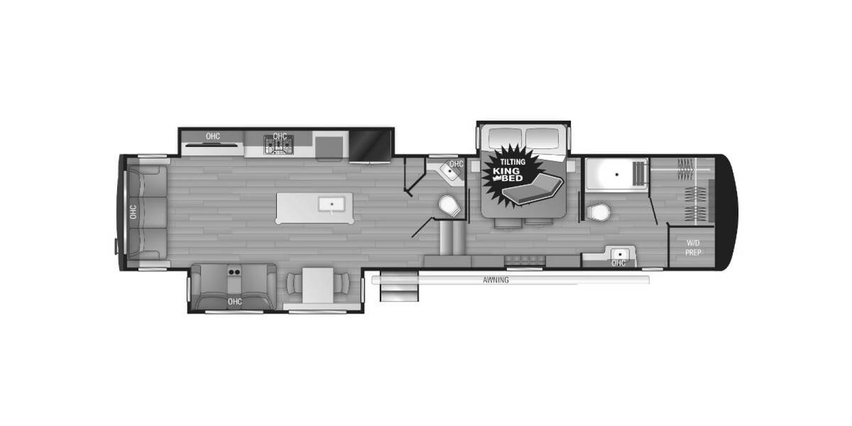 2021 Heartland Landmark Newport Fifth Wheel at Go Play RV and Marine STOCK# 456265 Floor plan Layout Photo