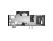 2020 Cruiser RV Radiance Ultra-Lite 26KB Travel Trailer at Go Play RV and Marine STOCK# 424134 Floor plan Image