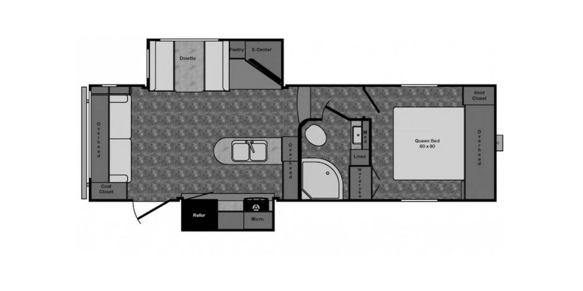 2016 CrossRoads Cruiser Aire 25SE Fifth Wheel at Go Play RV and Marine STOCK# 007989 Floor plan Layout Photo